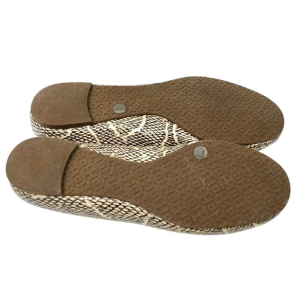 Tory Burch~Reva Logo~Python Embossed Leather Ball… - image 6